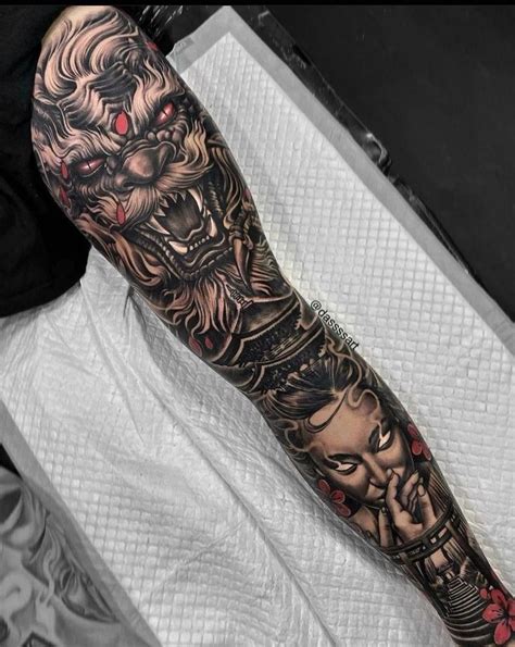 Tatuagens orientais masculinas  Samurais Tatuagem